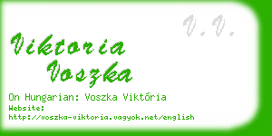 viktoria voszka business card