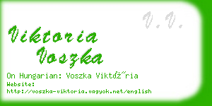 viktoria voszka business card